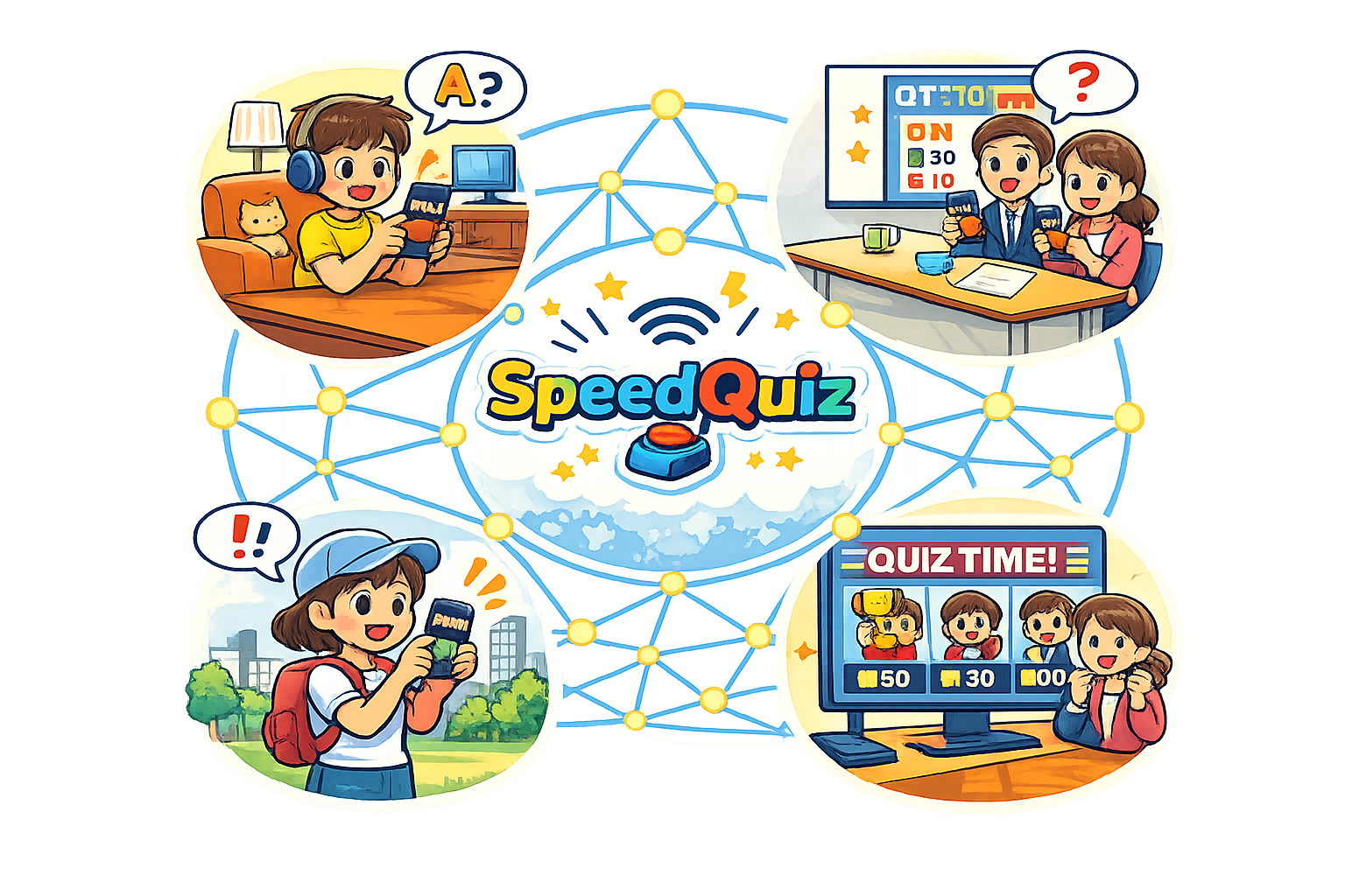 SpeedQuizの全体イメージ図